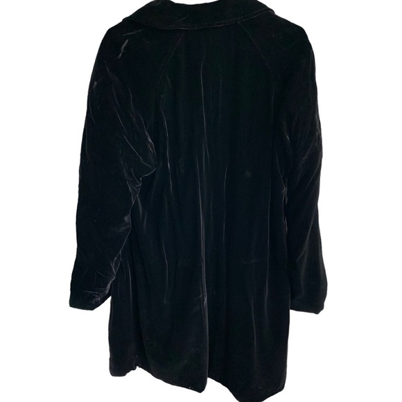 Sara Campbell Silk Velvet Velour Dress with Jacket Small Size 2 Black Pink - Picture 2 of 10